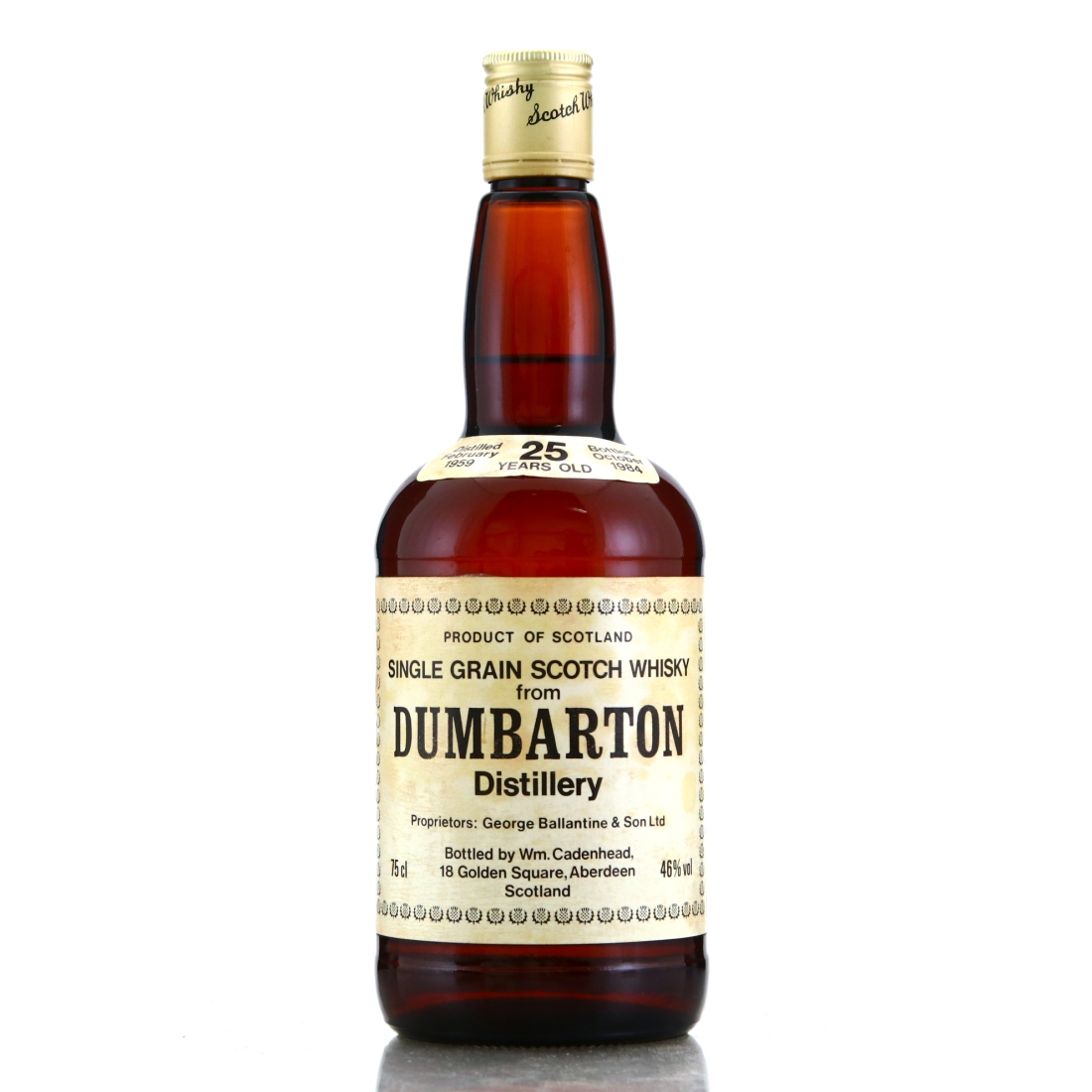 Dumbarton 1959 Cadenhead's 25 Year Old