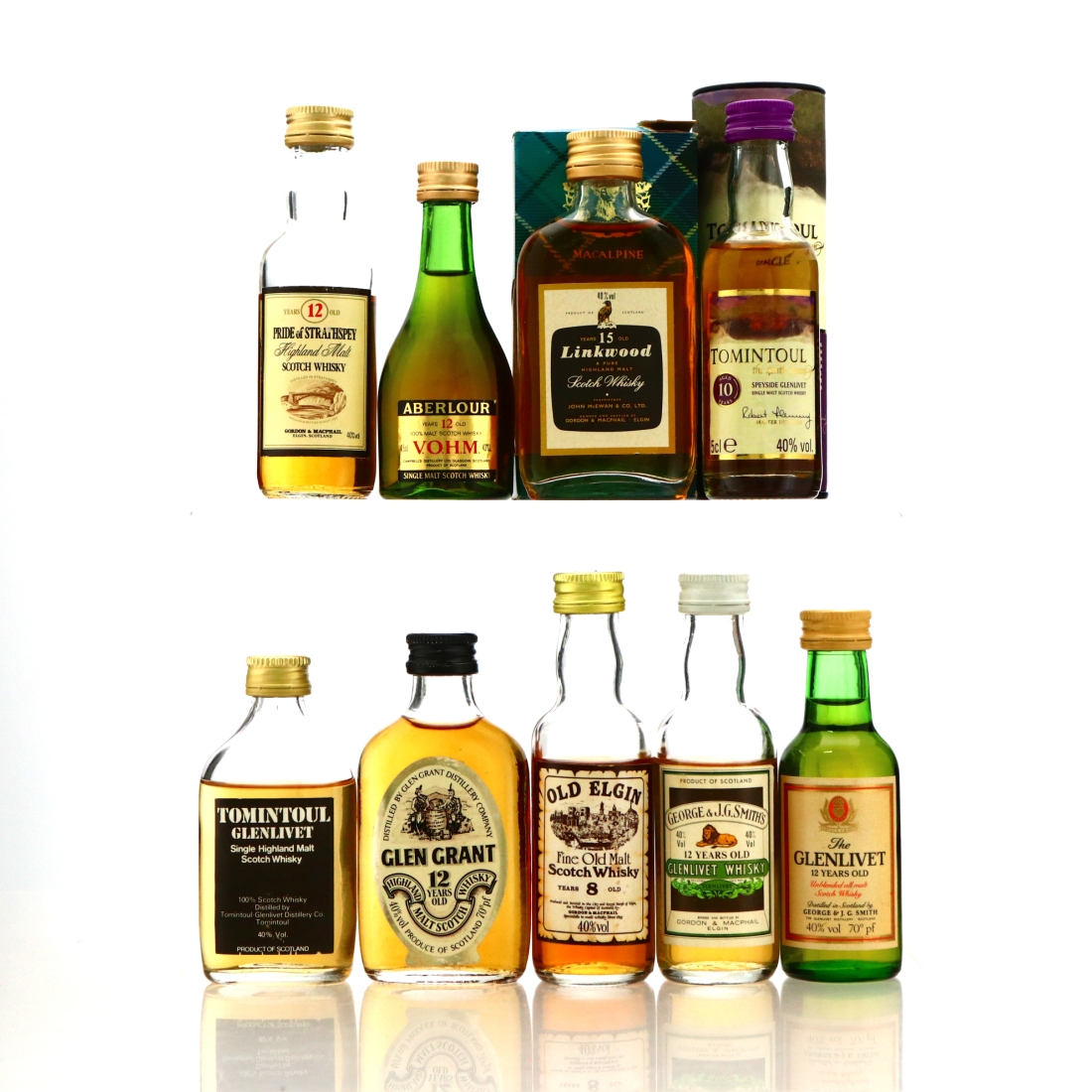 Speyside Single Malt Miniatures x 9