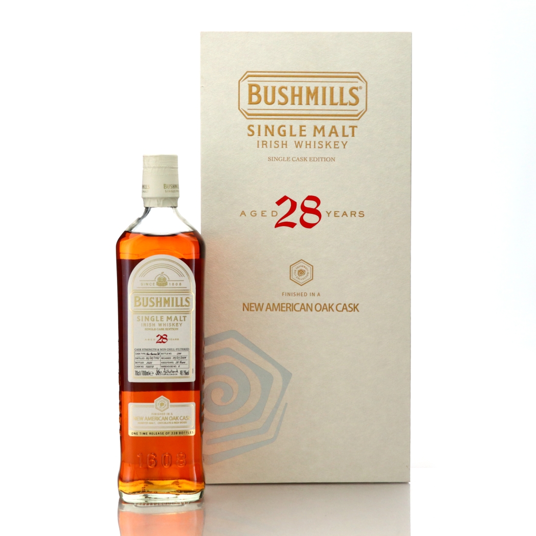 Bushmills 1992 Single New American Oak Cask Finish 28 Year Old #100518