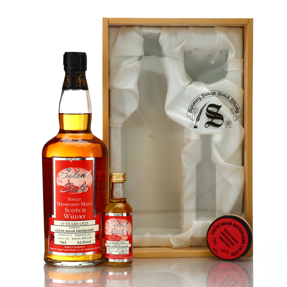 Glencadam 1972 Signatory Vintage 29 Year Old Silent Stills Gift Pack