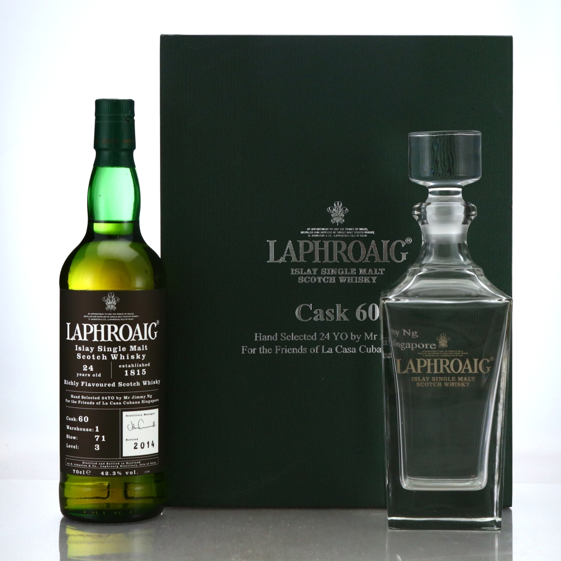 Laphroaig 24 Year Old Cask #60 / Jimmy Ng Singapore