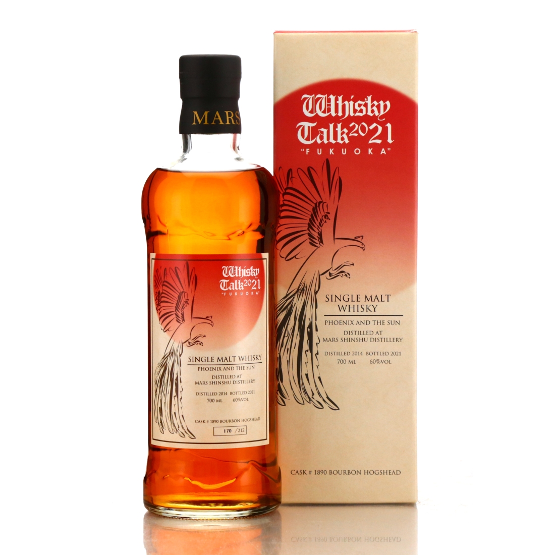 Komagatake 2014 Single Bourbon Cask #1890 Phoenix and the Sun / Whisky Talk Fukuoka 2021