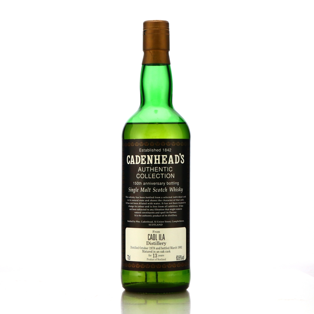 Caol Ila 1978 Cadenhead's 13 Year Old / 150th Anniversary