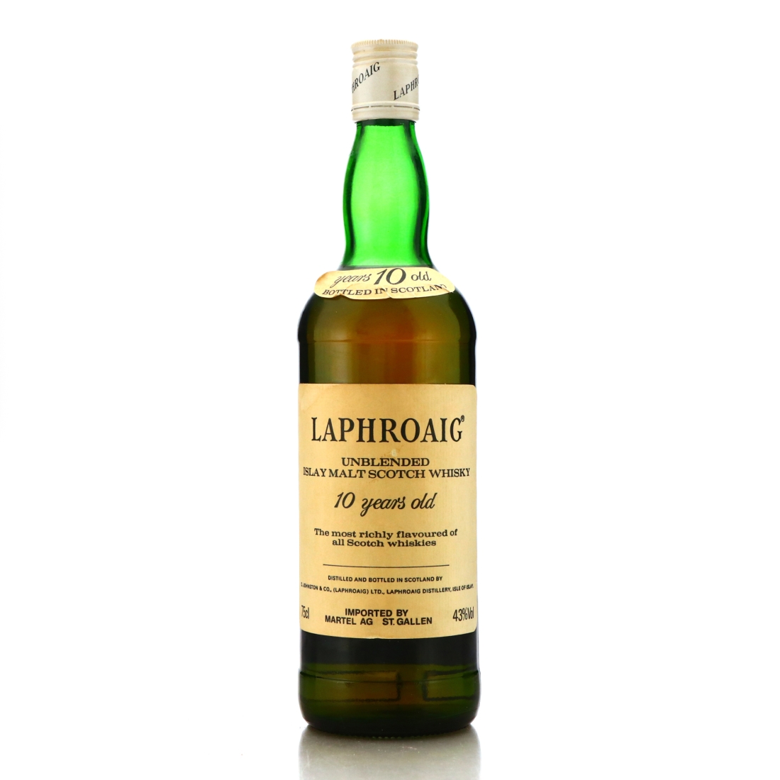 Laphroaig 10 Year Old early 1980s / Martel AG Import