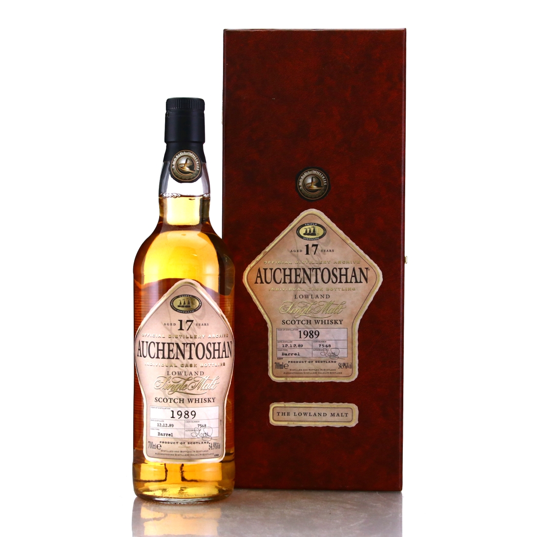 Auchentoshan 1989 Single Cask 17 Year Old #7568 / World of Whiskies