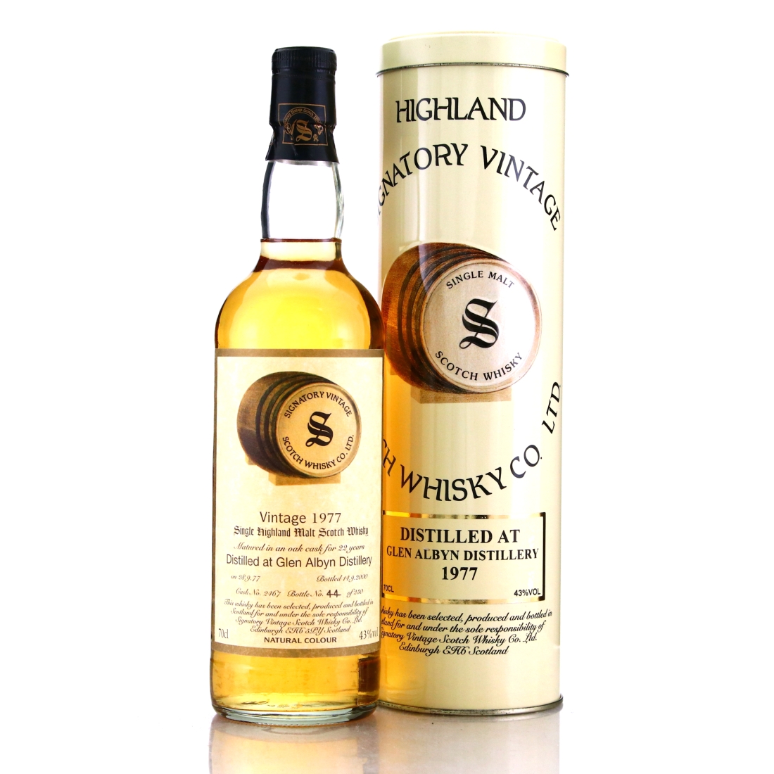 Glen Albyn 1977 Signatory Vintage 22 Year Old