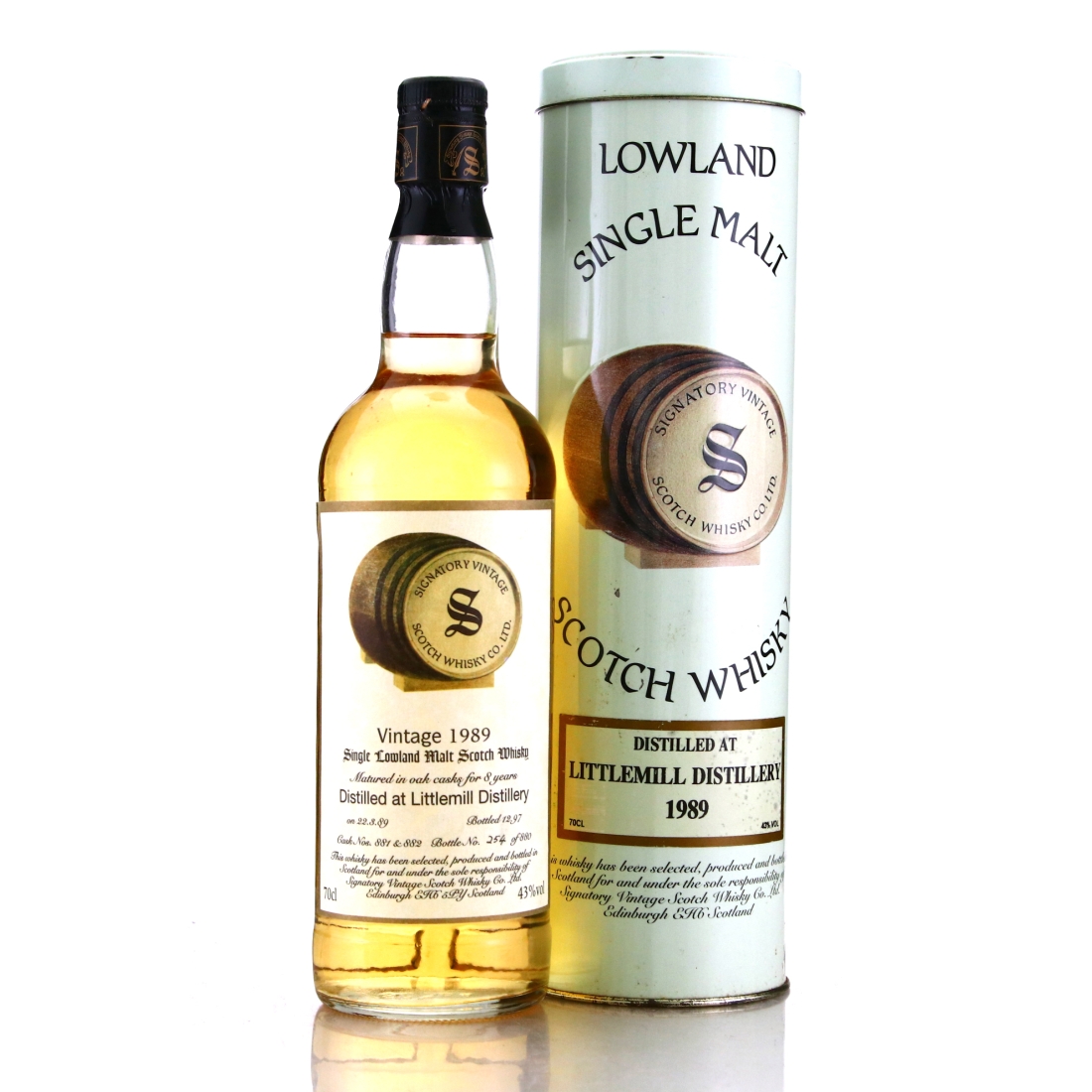 Littlemill 1989 Signatory Vintage 8 Year Old