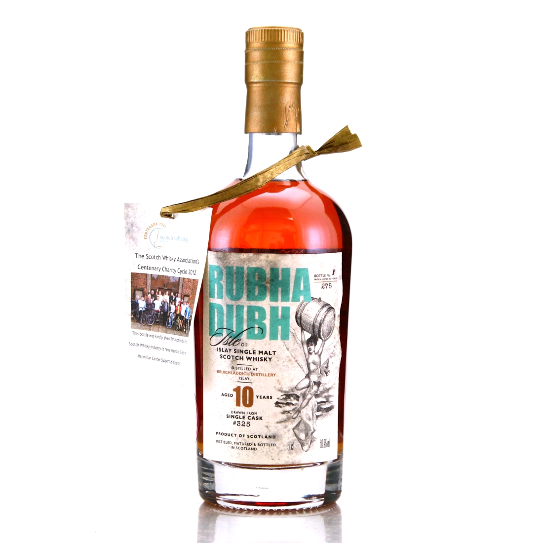 Bruichladdich 2001 Private Cask 10 Year Old #325 50cl / ​​​Rubha Dubh ​​​​​​​- Bottle No.1