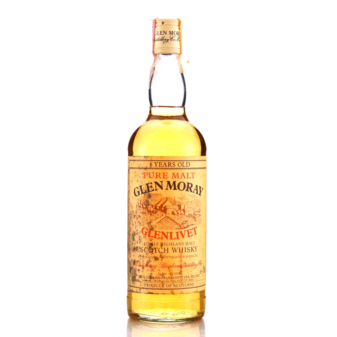 Glen Moray 8 Year Old 1980s / Ramazzoti Import