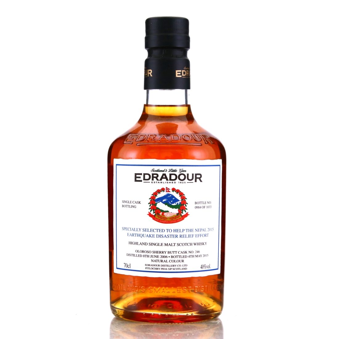 Edradour 2006 Single Oloroso Cask #246 / Nepal Earthquake 2015