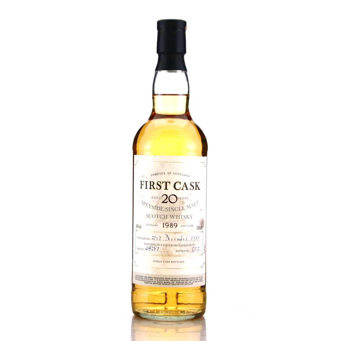 Glenrothes 1989 First Cask 20 Year Old