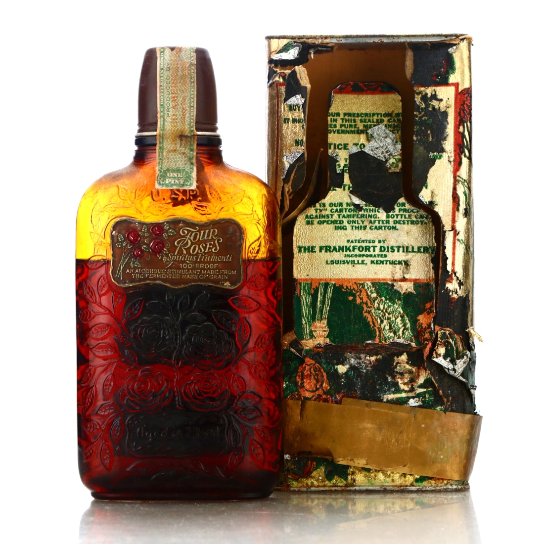 Four Roses 1917 Bottled in Bond Pint / Prohibition Era Bottling