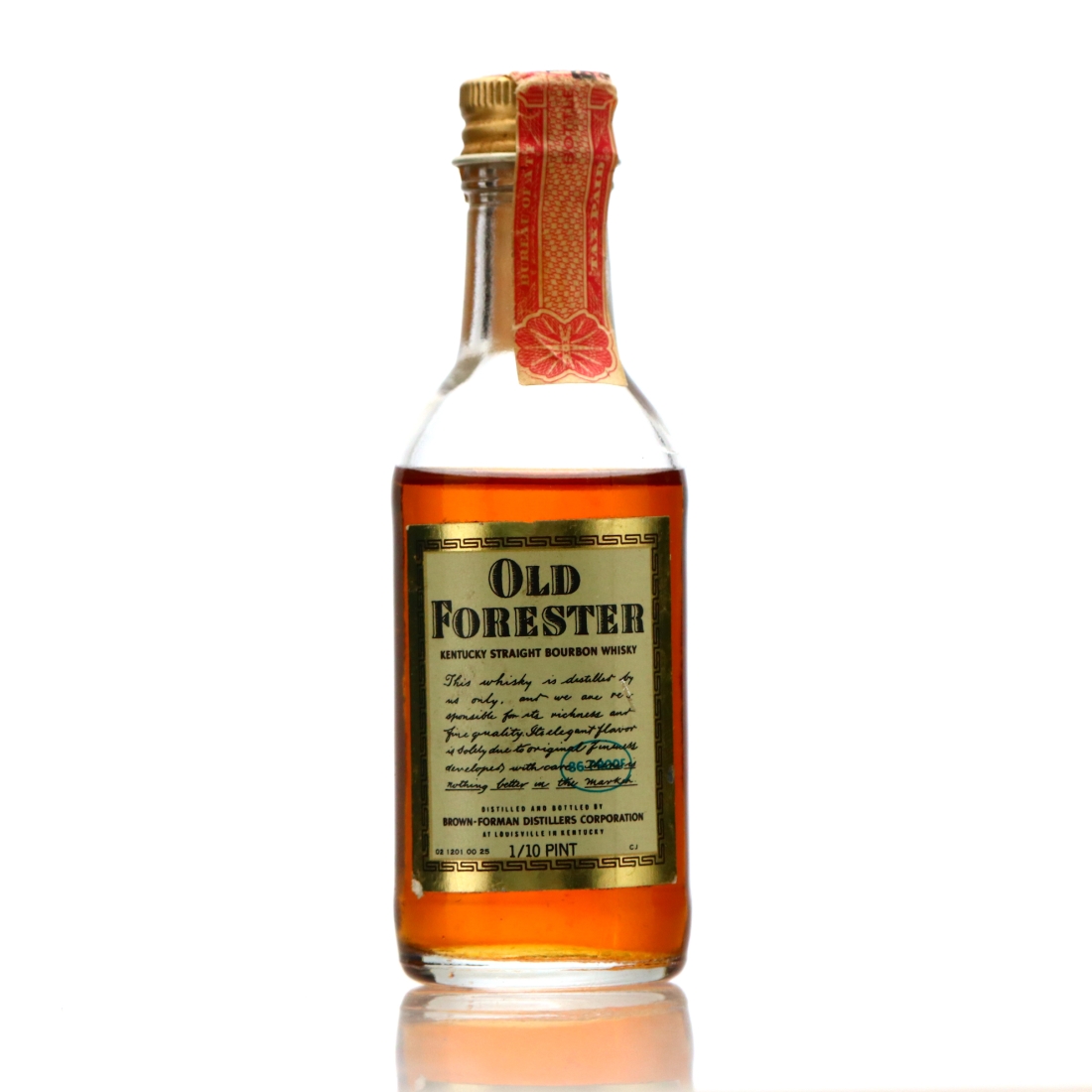 Old Forester Kentucky Straight Bourbon Miniature 1970s