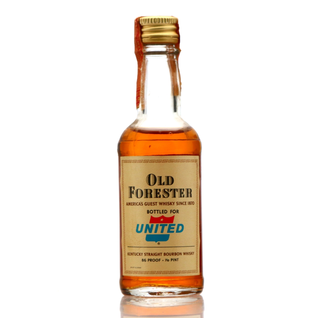 Old Forester Bourbon Miniature 1967 / United Airlines