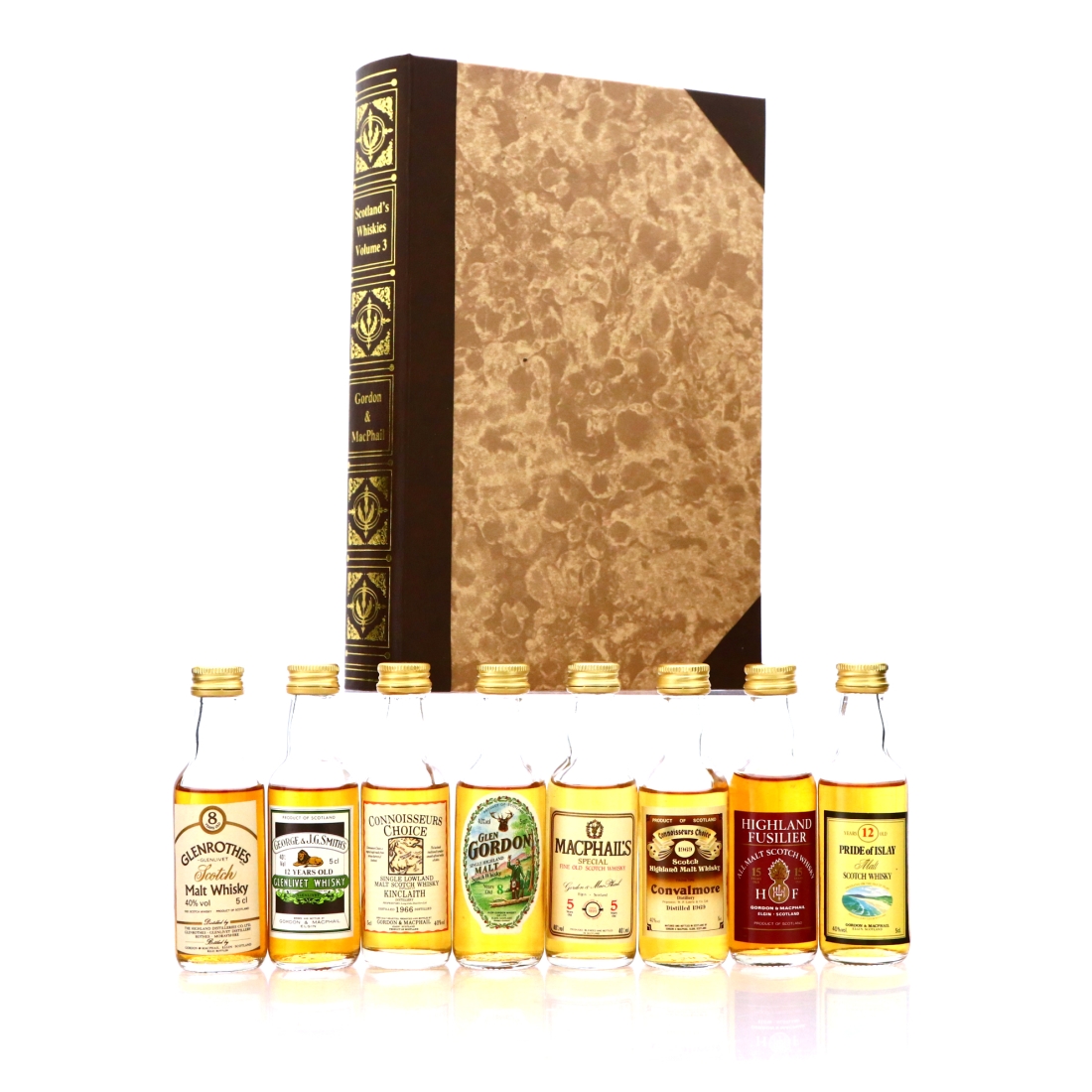 Gordon and MacPhail Scotland's Whiskies Volume #3 Miniatures 8 x 5cl / including Kinclaith 1966