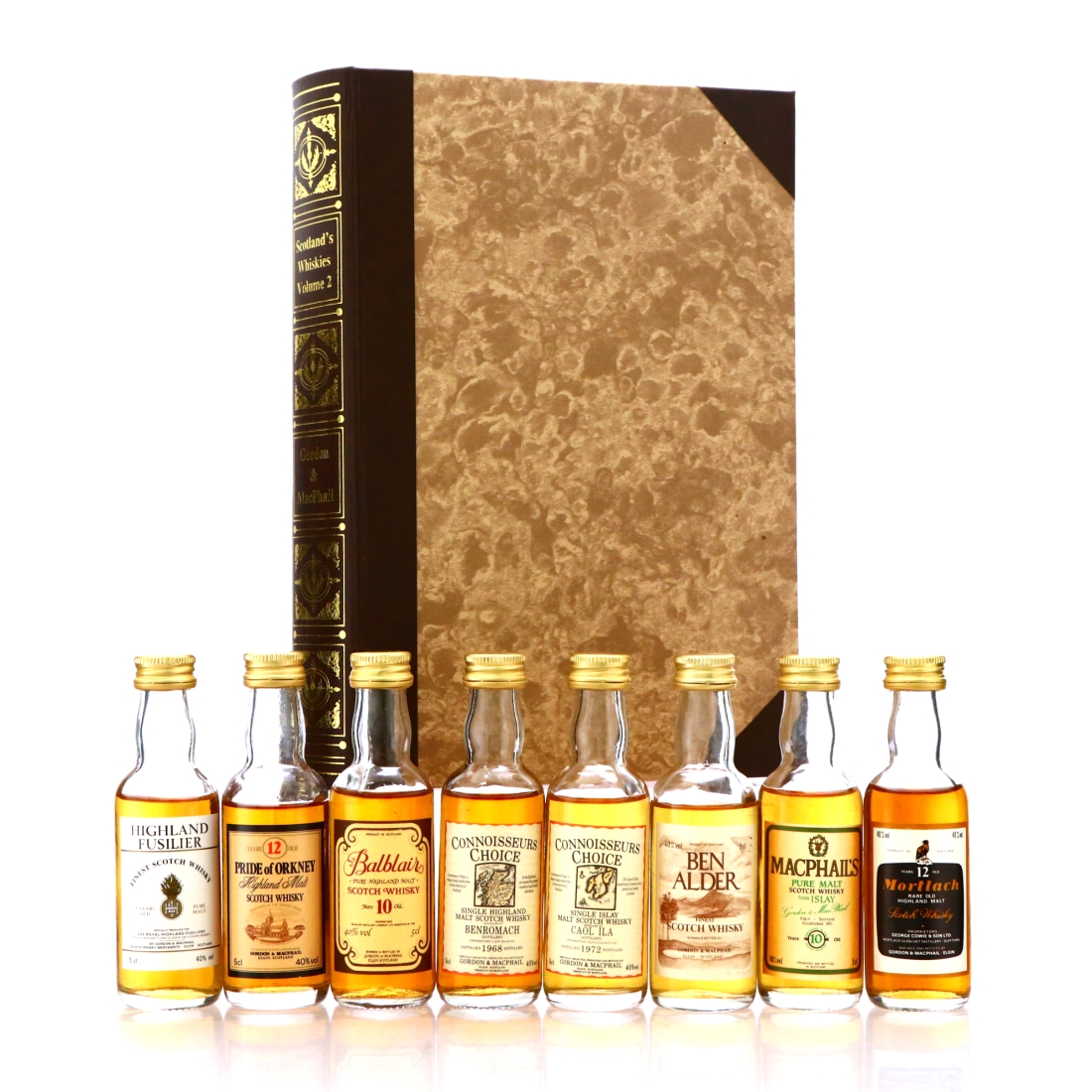 Gordon and MacPhail Scotland's Whiskies Volume #2 Miniatures x 8 / Includes Mortlach