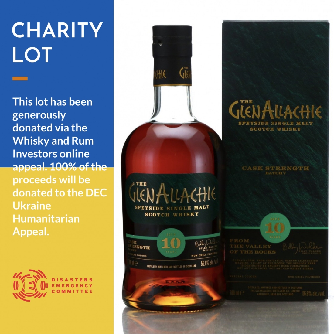 Glenallachie 10 Year Old Cask Strength Batch #7 - WARI Charity Lot