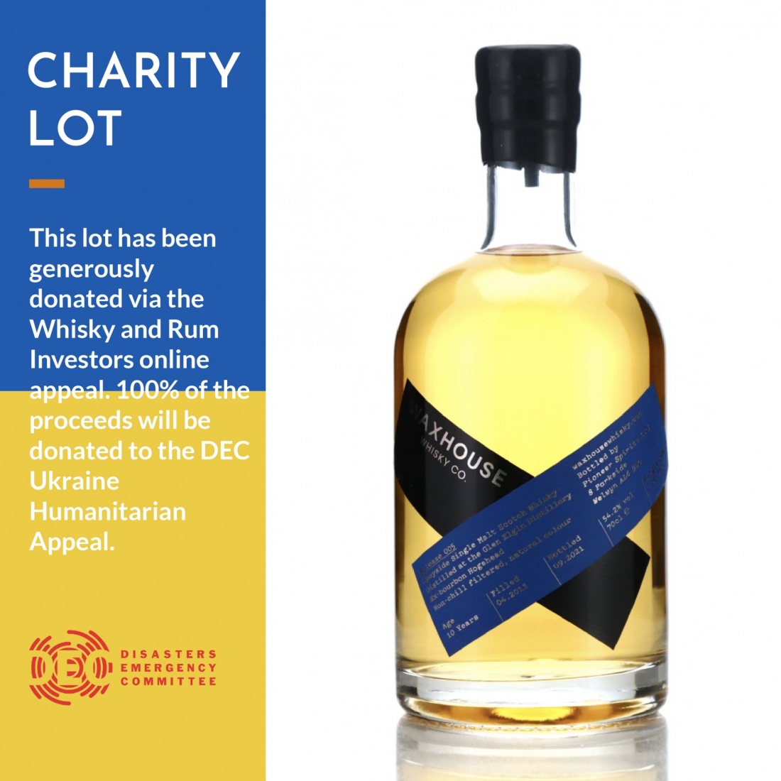 Glen Elgin 2011 Waxhouse 10 Year Old - WARI Charity Lot
