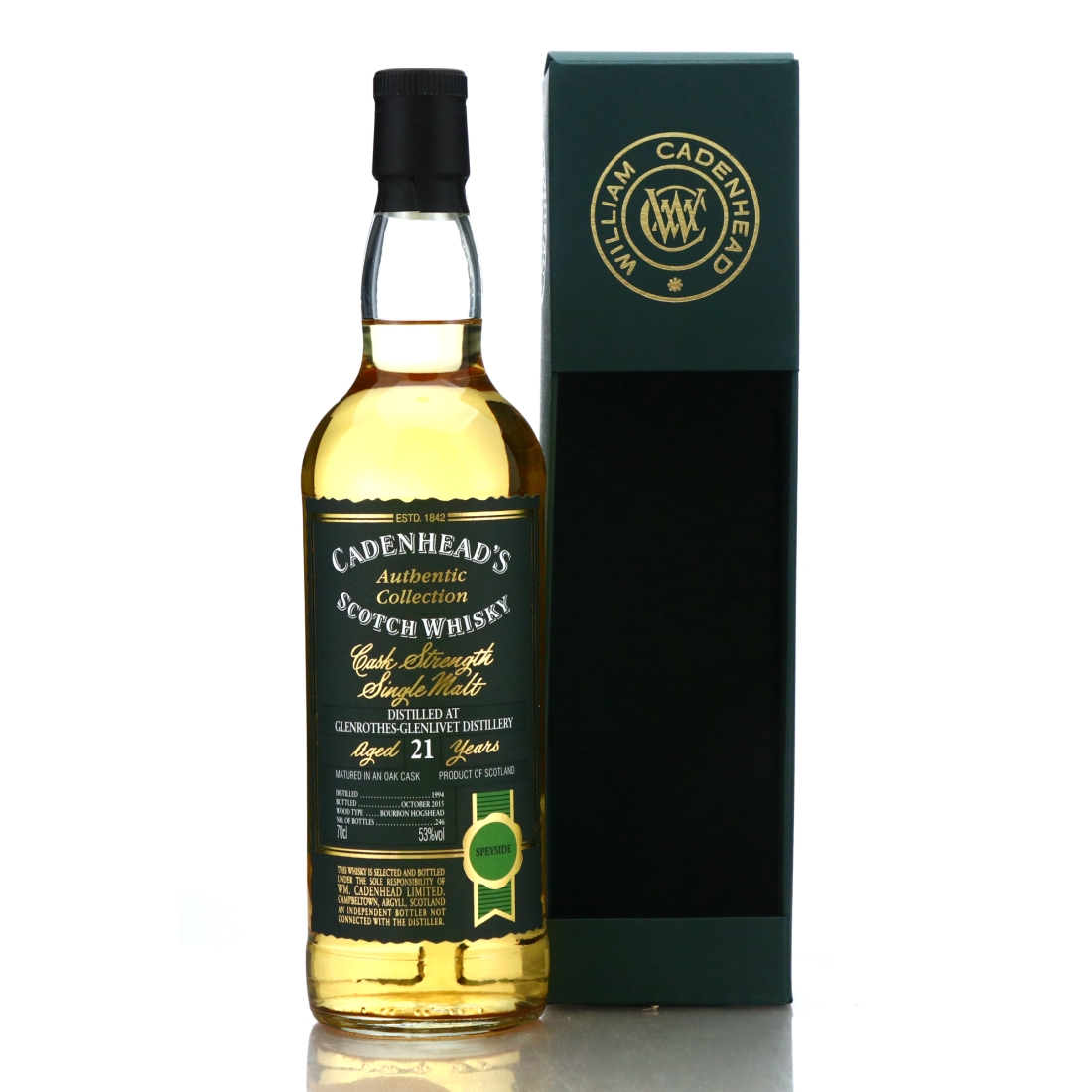 Glenrothes 1994 Cadenhead's 21 Year Old