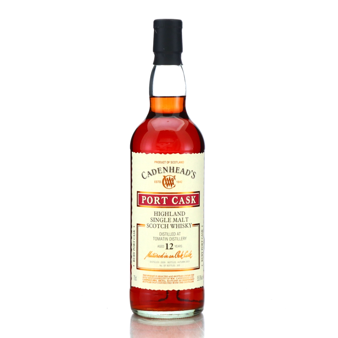 Tomatin 2009 Cadenhead's 12 Year Old Port Cask