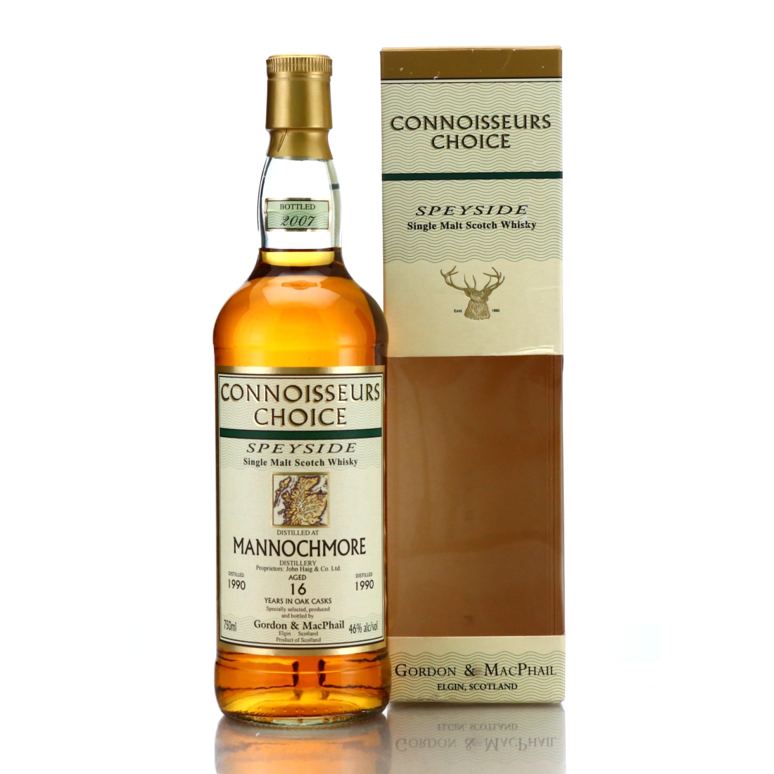 Mannochmore 1990 Gordon and MacPhail 16 Year Old 75cl / US Import