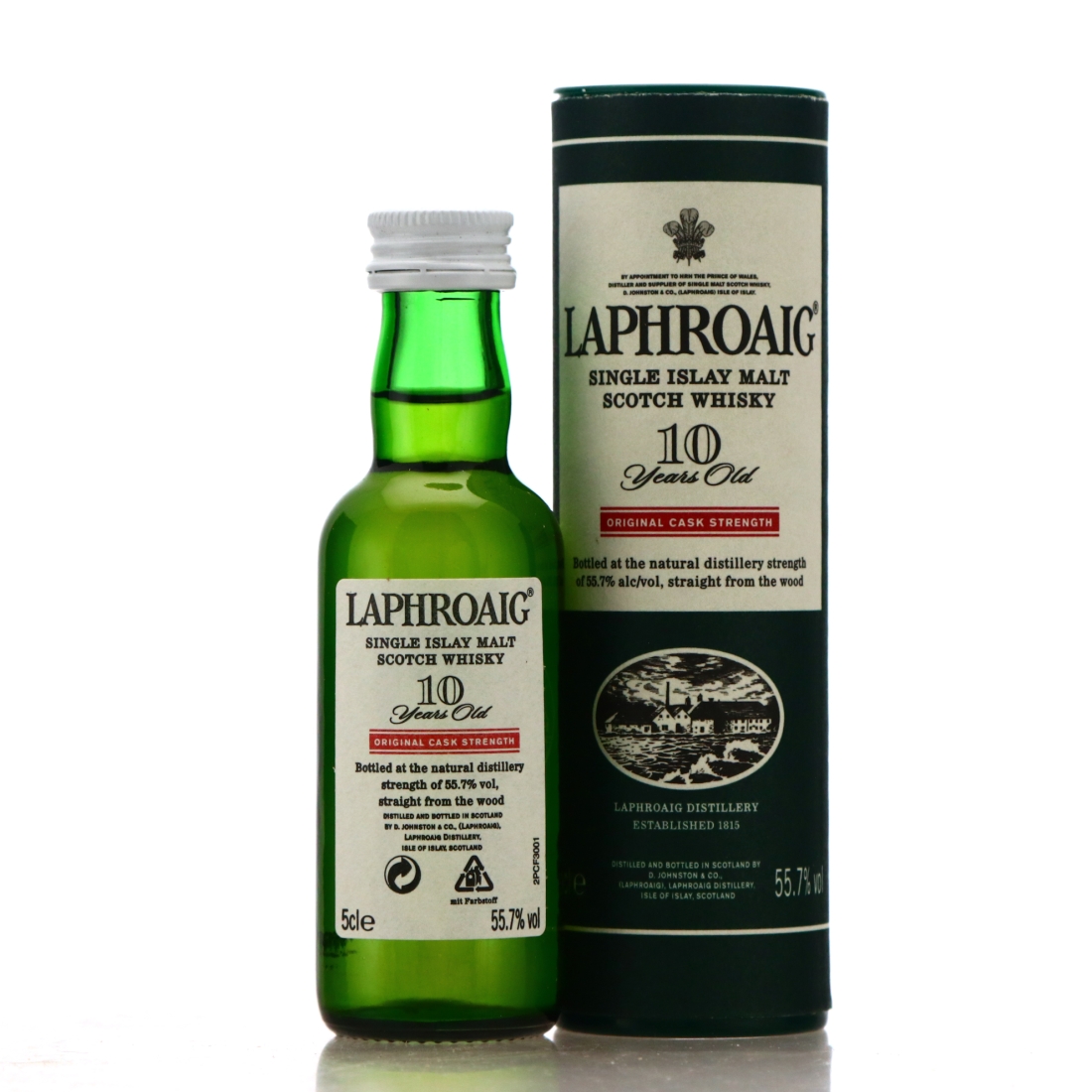 Laphroaig 10 Year Old Original Cask Strength Miniature / 55.7%