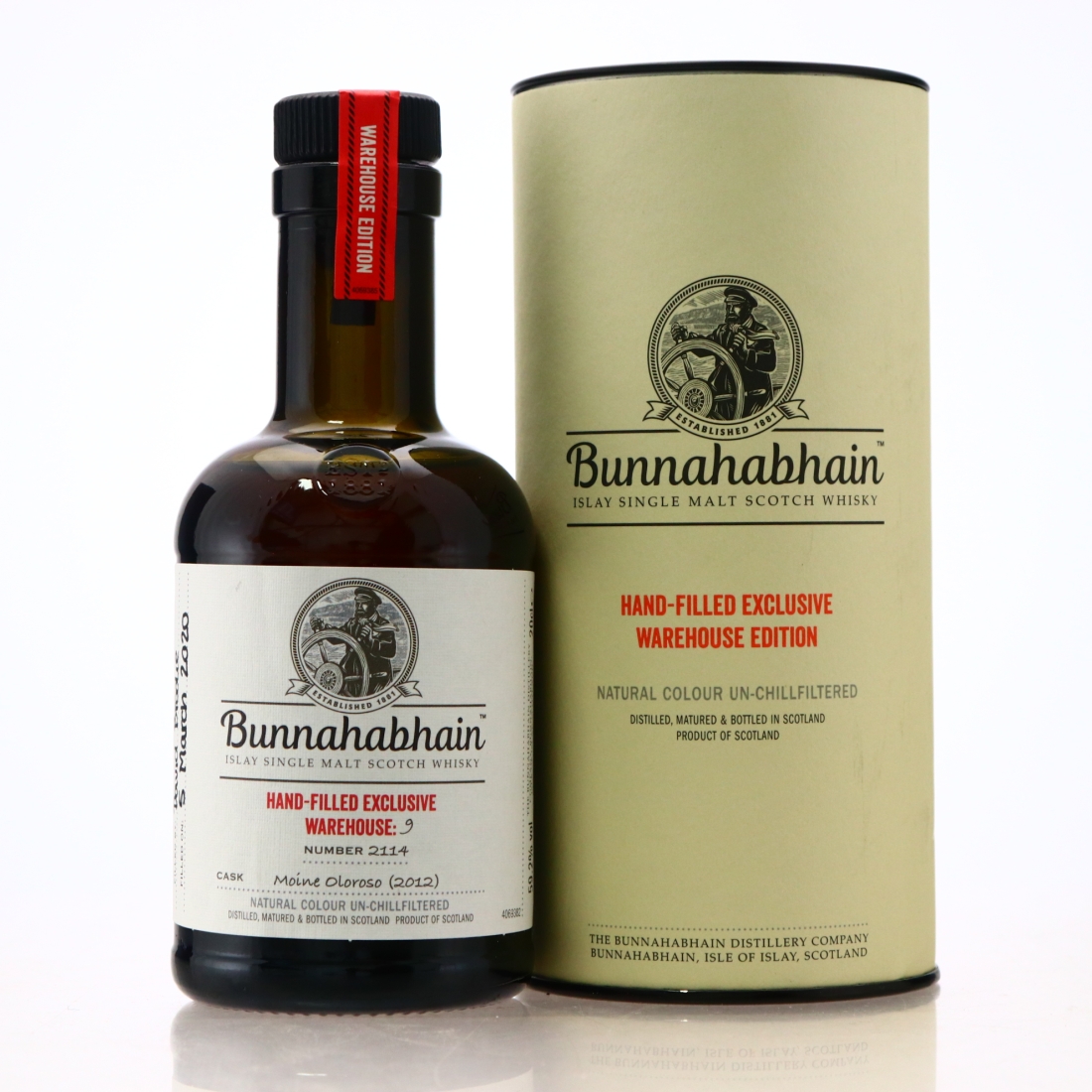 Bunnahabhain Moine 2004 Hand Filled PX Cask 20cl