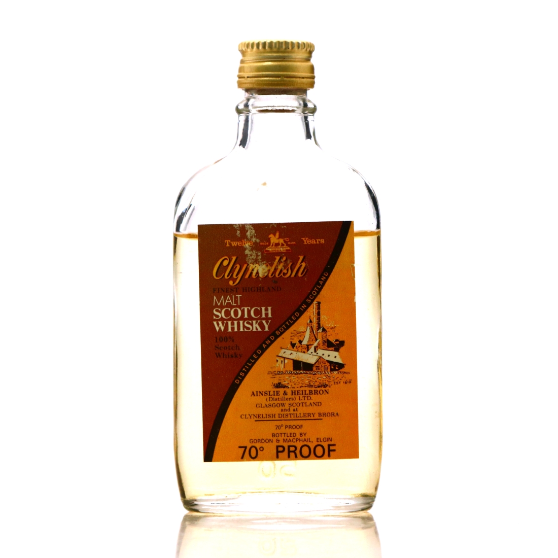Clynelish 12 Year Old Ainslie & Heilbron Miniature 1970s