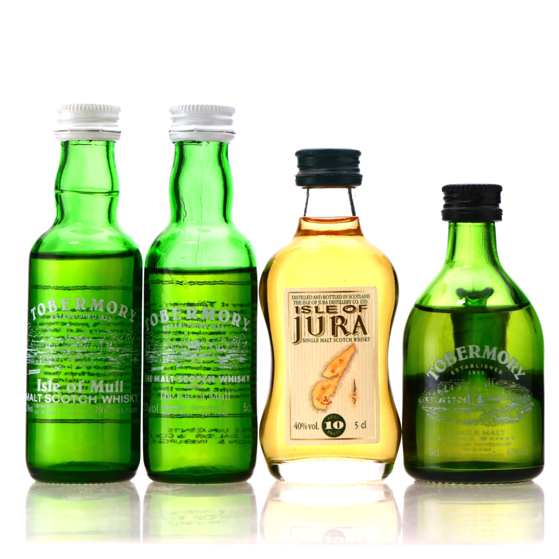 Island Single Malt Miniatures x 4