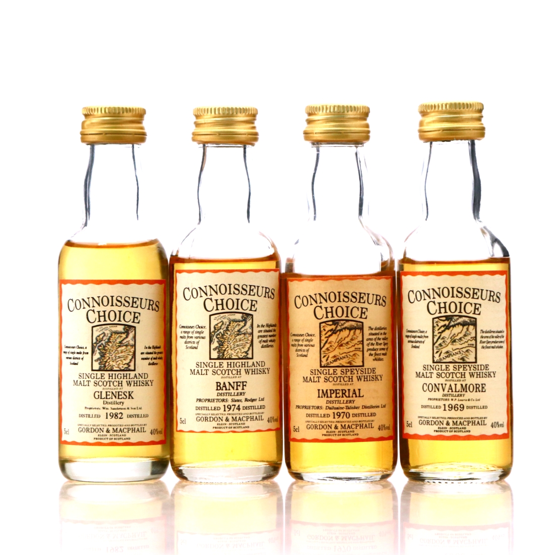 Gordon and MacPhail Connoisseurs Choice Miniature x 4