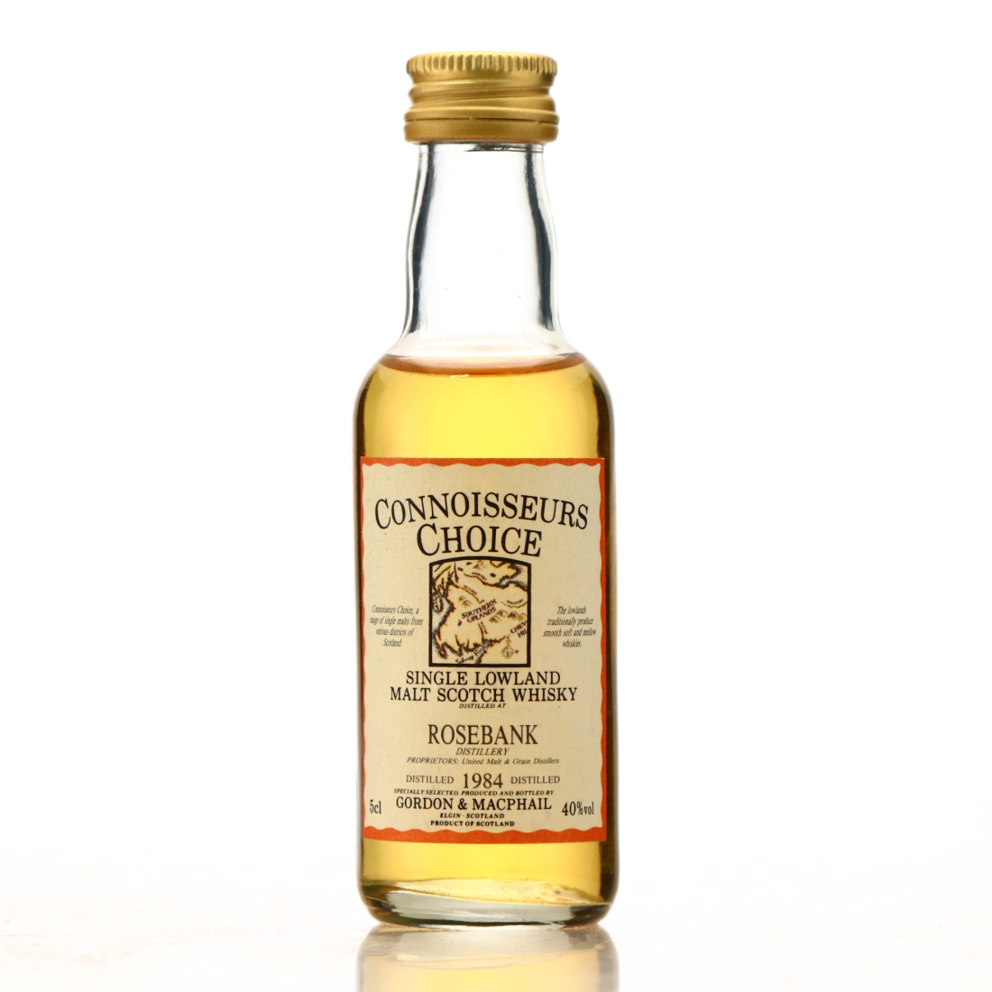Rosebank 1984 Gordon and MacPhail Miniature 5cl