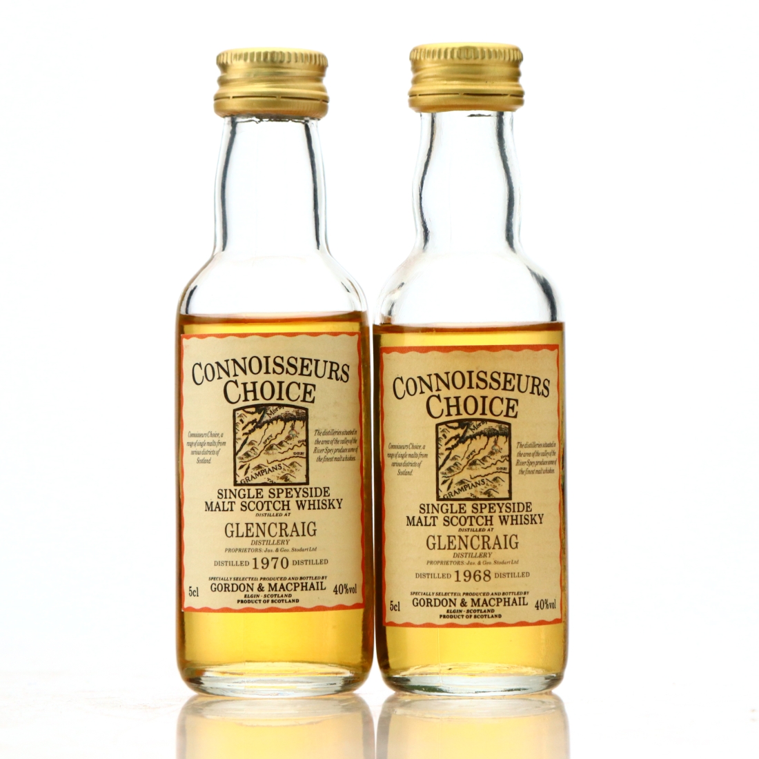 Glencraig Gordon and MacPhail Miniature x 2