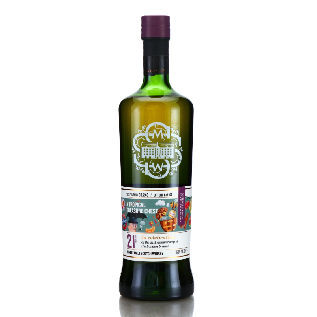 Glen Moray 1988 SMWS 21 Year Old 35.243 / London Branch 21st Anniversary