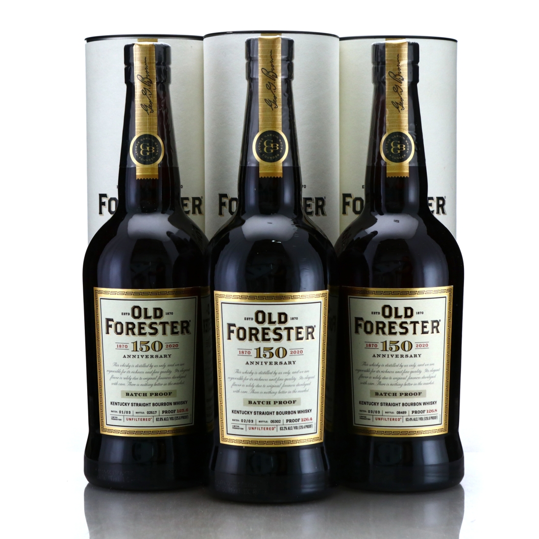 Old Forester 150th Anniversary Batch Proof 3 x 75cl