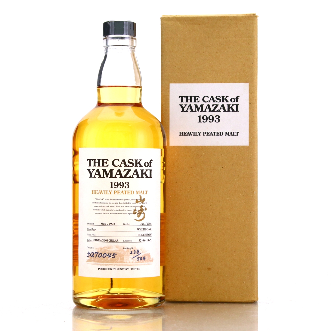 Yamazaki 1993 Single Cask #3Q70045 Heavily Peated