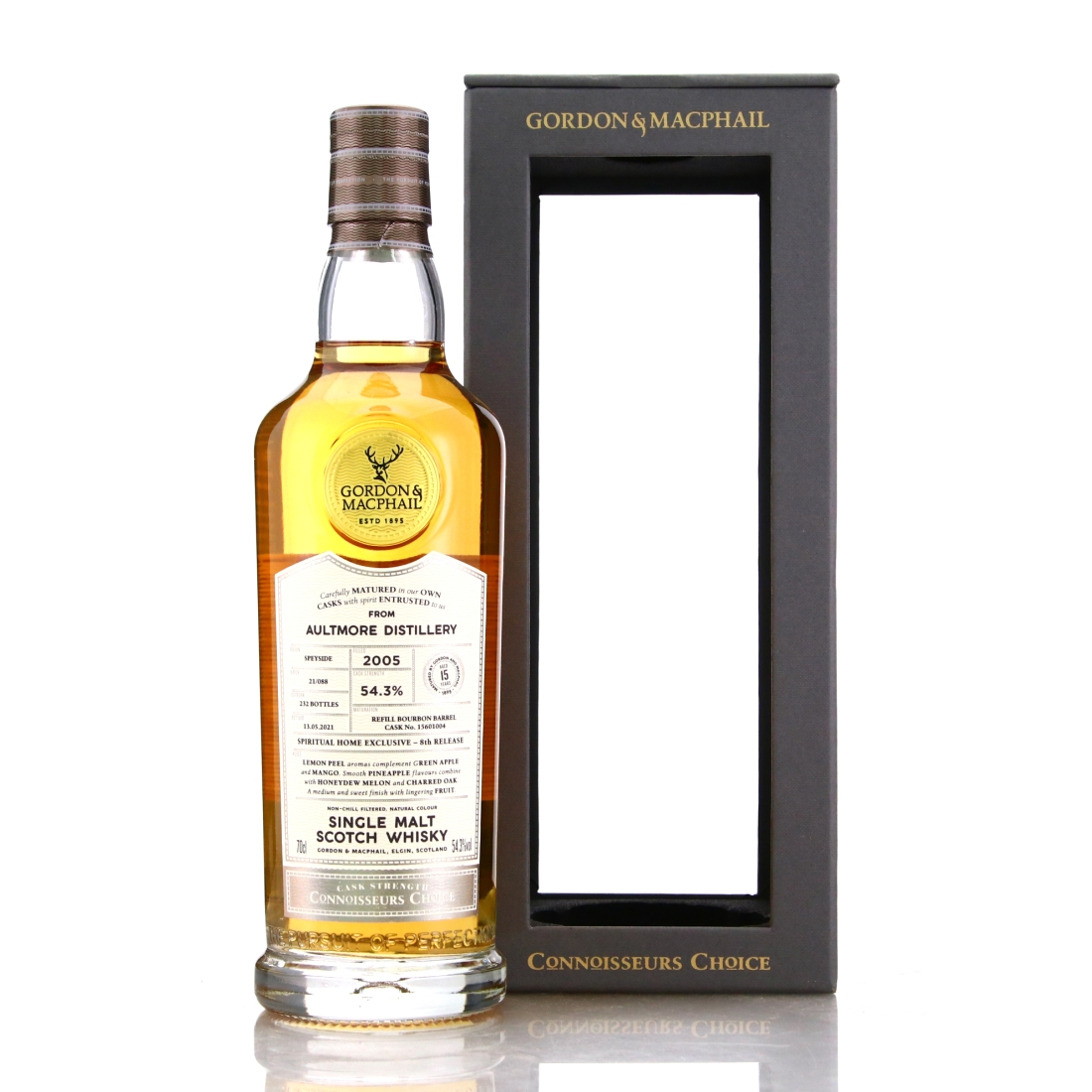 Aultmore 2005 Gordon and MacPhail 15 Year Old Batch #21/088 / Spiritual Home 8th Release