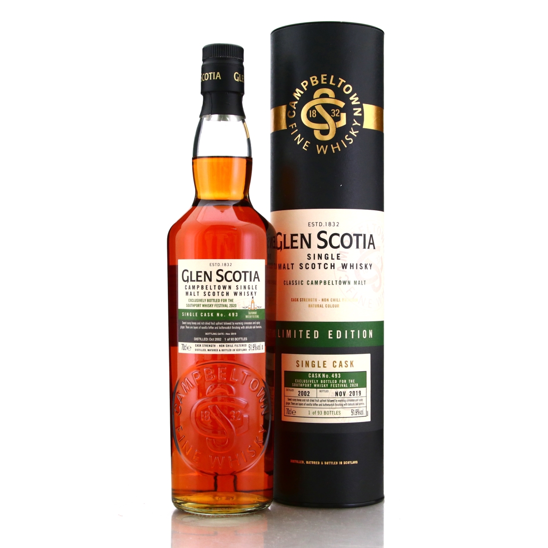 Glen Scotia 2002 Single Cask #493 / Southport Whisky Festival 2020