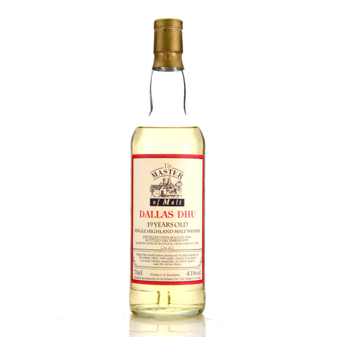 Dallas Dhu 1974 Master of Malt 19 Year Old