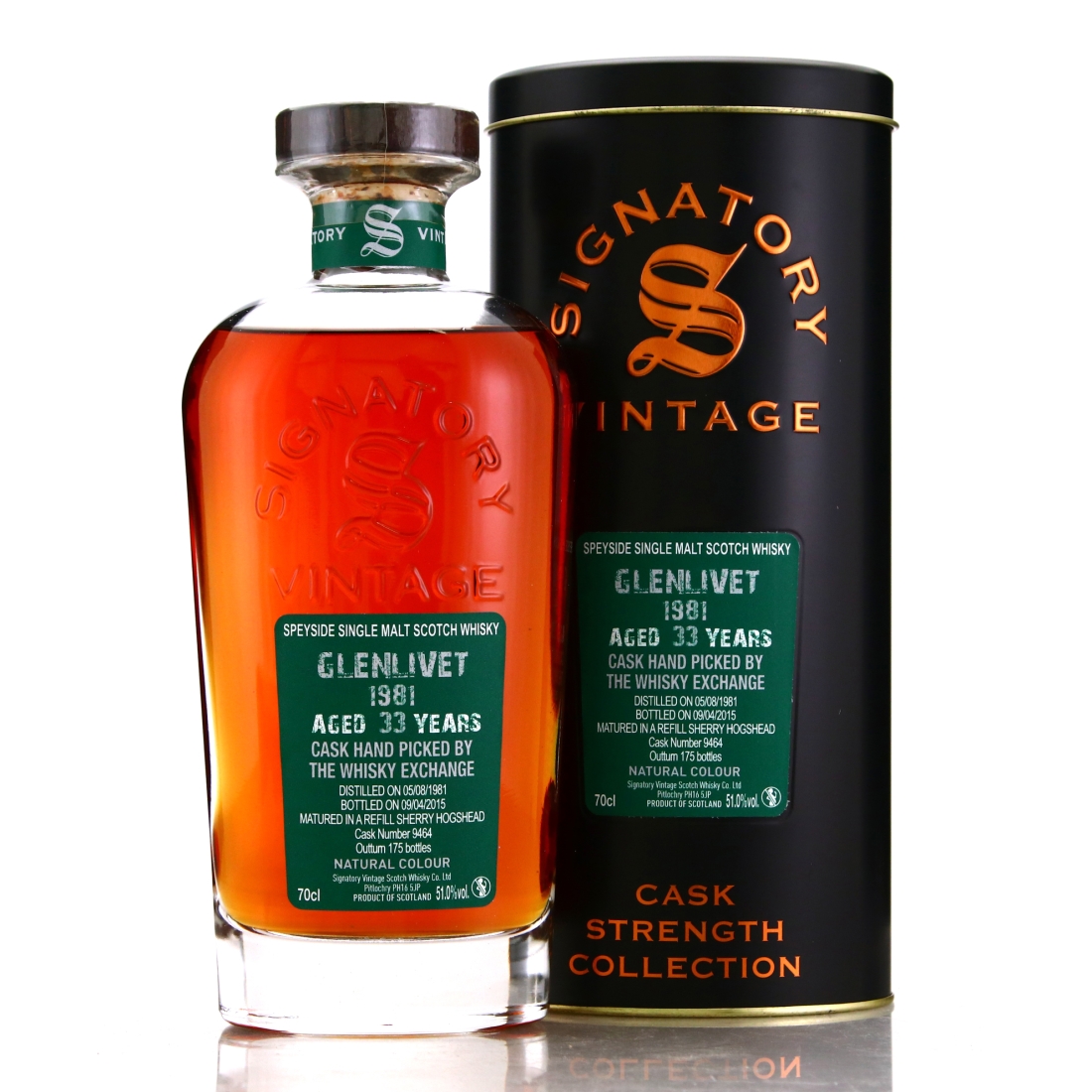 Glenlivet 1981 Signatory Vintage 33 Year Old Cask Strength / TWE