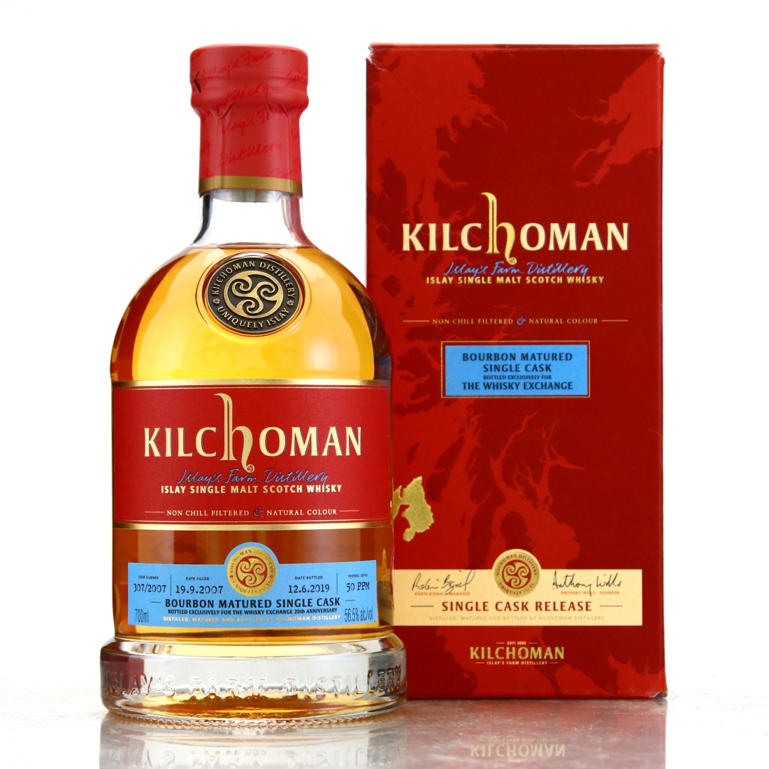 Kilchoman 2007 Single Bourbon Cask #307 / TWE 20th Anniversary