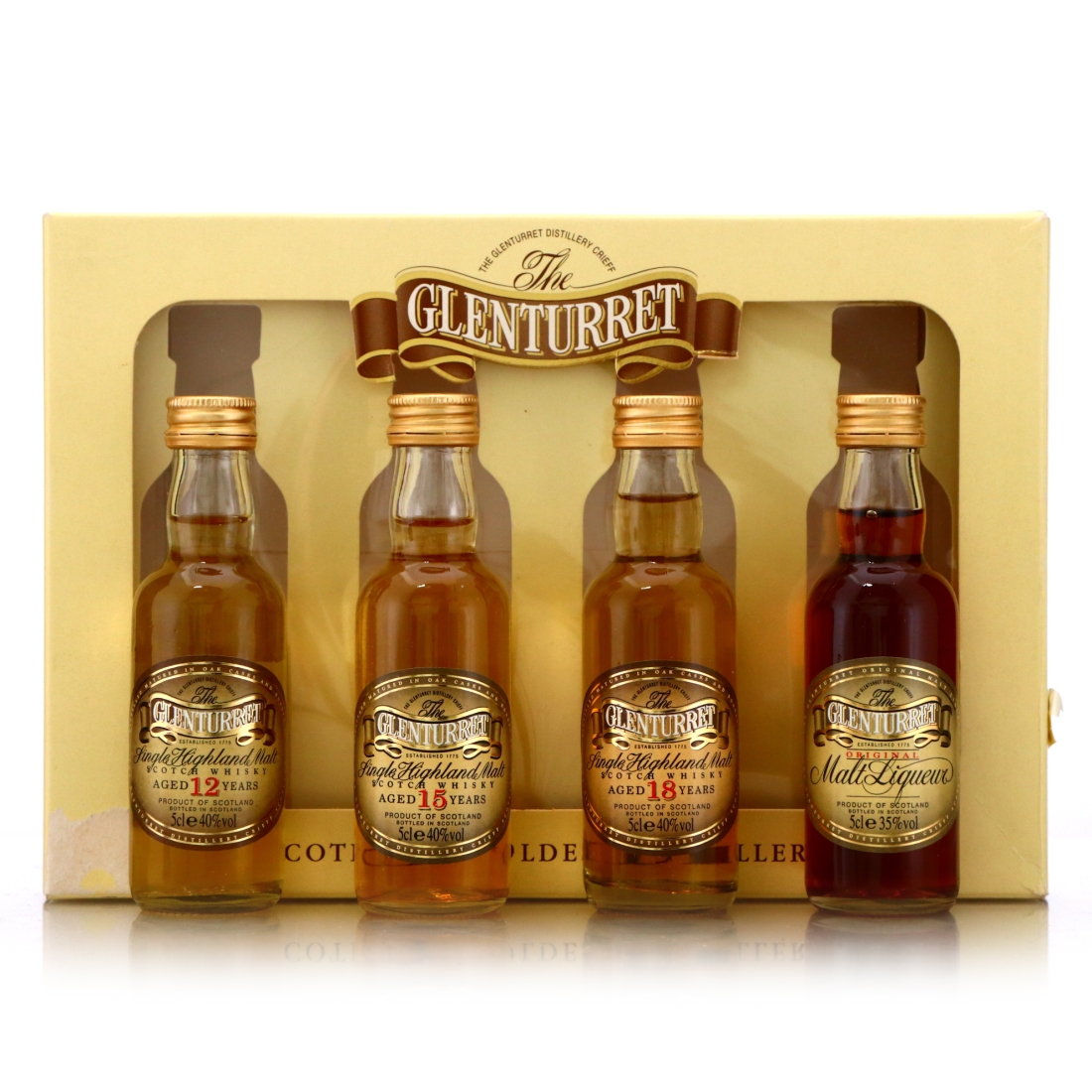 Glenturret Miniature Selection 4 x 5cl / Including Glenturret Liqueur