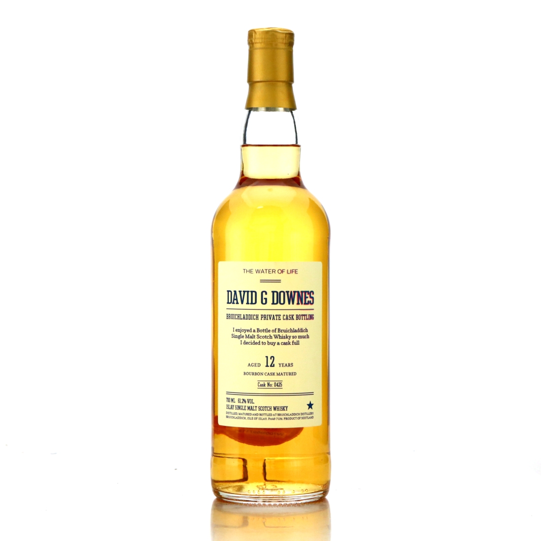 Bruichladdich 12 Year Old Private Bourbon Cask #425