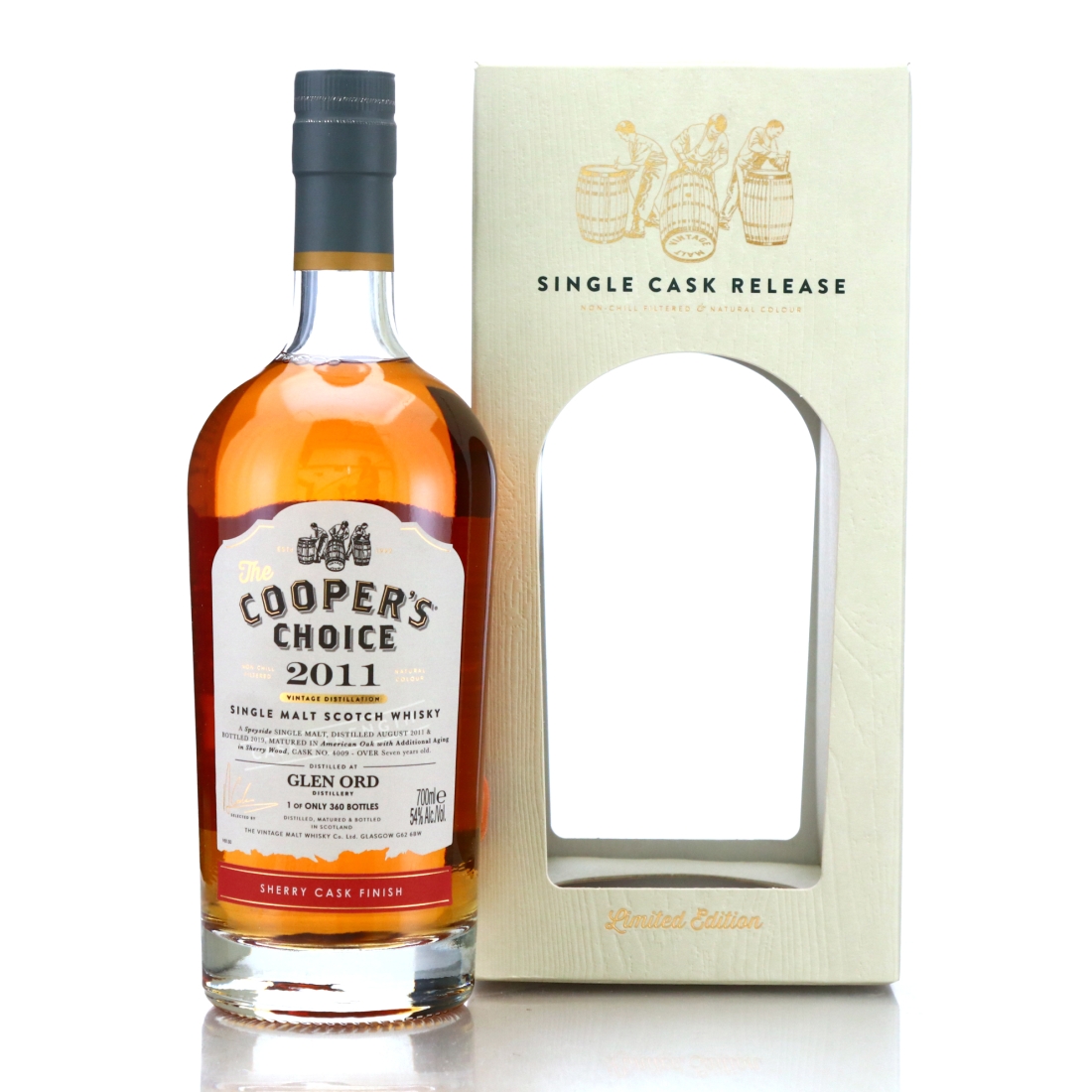 Glen Ord 2011 Cooper's Choice 7 Year Old Sherry Finish