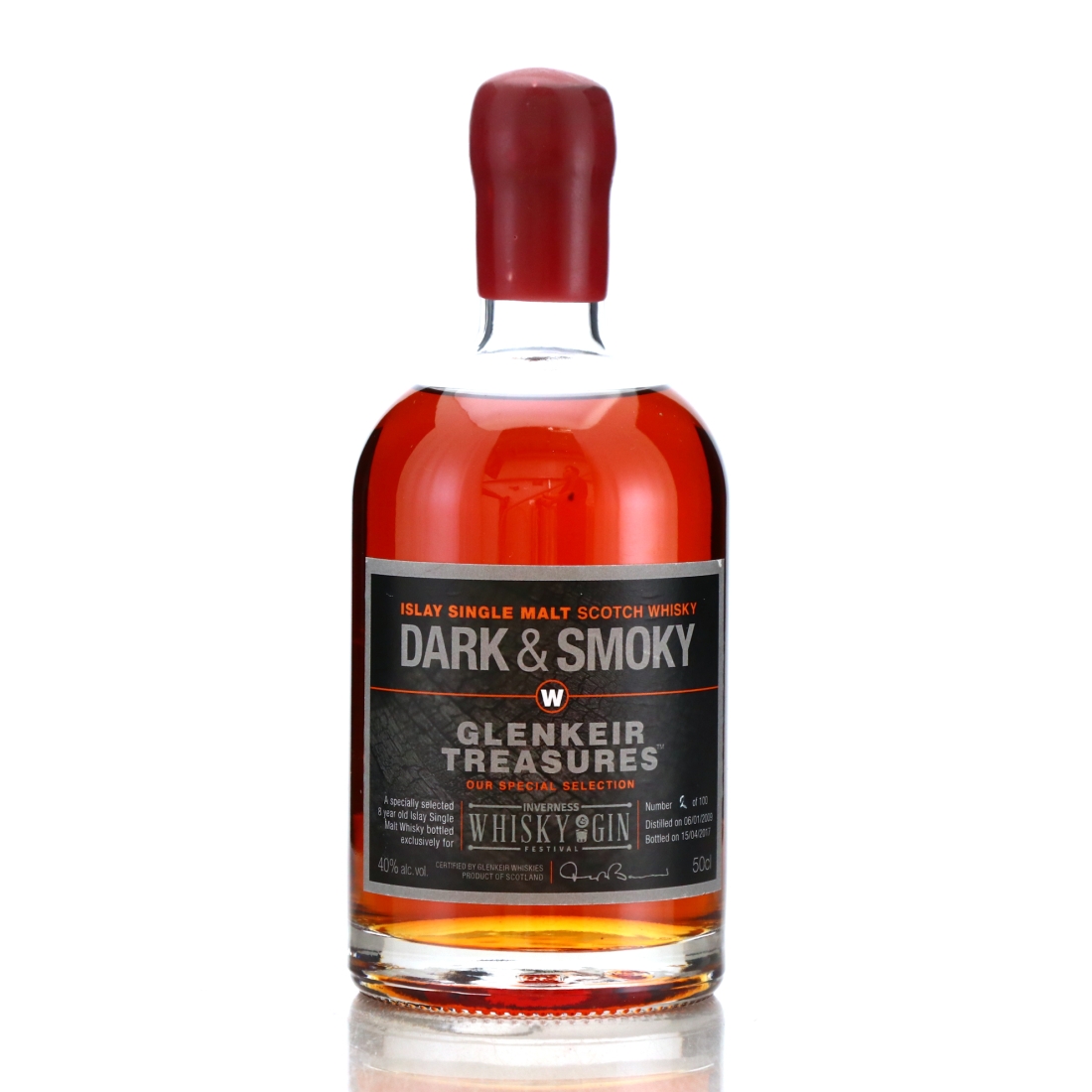 Islay Single Malt 2009 Glenkeir Treasures 8 Year Old  50cl / Inverness Whisky & Gin Festival