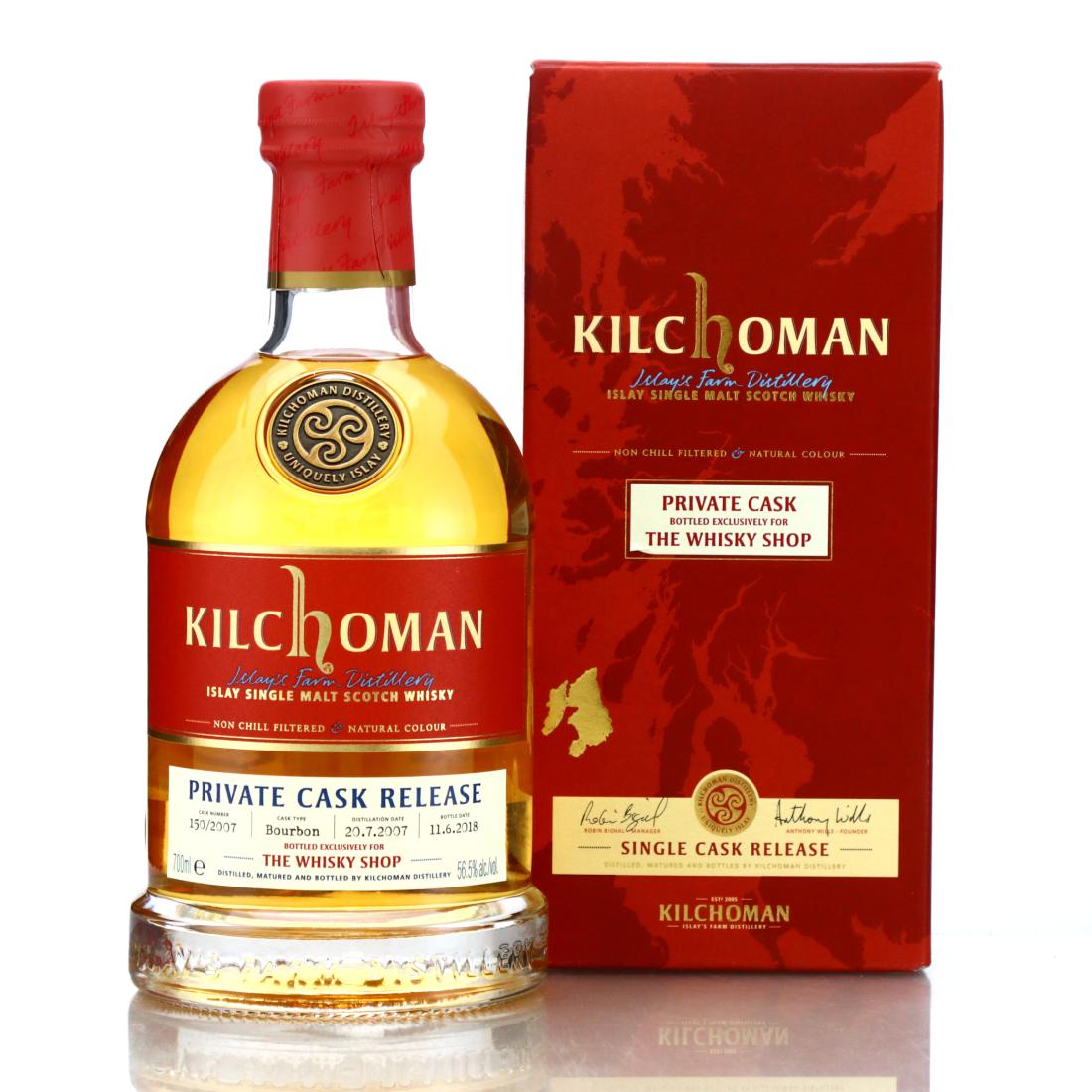 Kilchoman 2007 Single Bourbon Cask #150 / TWS