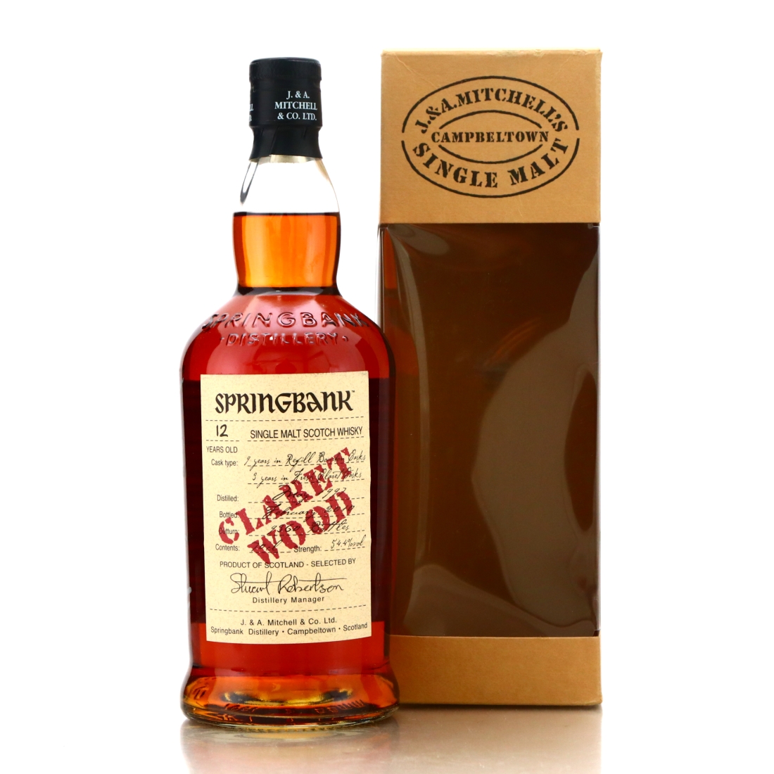 Springbank 1997 Claret Wood 12 Year Old / Signed