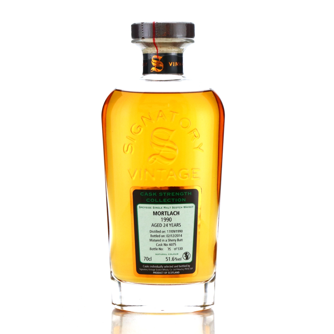 Mortlach 1990 Signatory Vintage 24 Year Old Cask Strength