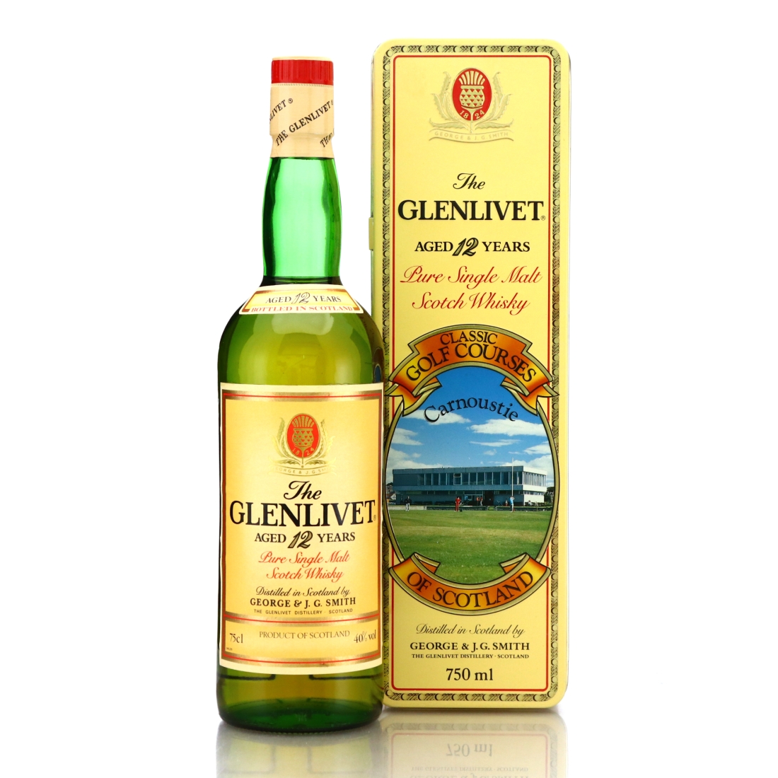 Glenlivet 12 Year Old Classic Golf Courses 1980s / Carnoustie