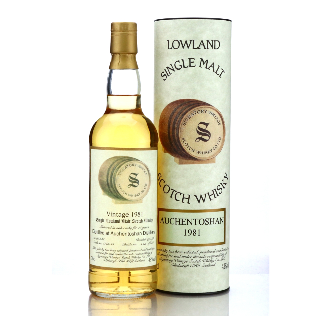 Auchentoshan 1981 Signatory Vintage 15 Year Old
