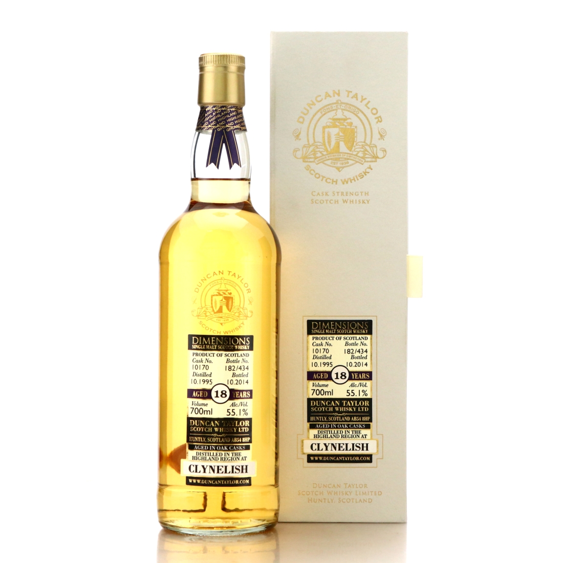 Clynelish 1995 Duncan Taylor Dimensions 18 Year Old